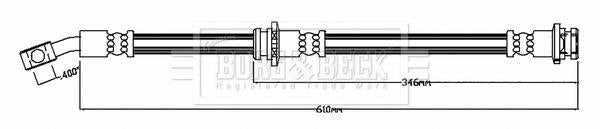 Borg & Beck, Borg & Beck Brake Hose  - BBH8807 fits Pulsar Hatchback C13 2014-