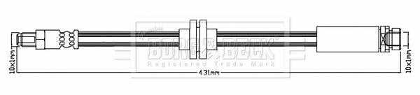 Borg & Beck, Borg & Beck Brake Hose  - BBH8814 fits Focus C-Max (DM2) 2007-2014