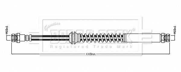 Borg & Beck, Borg & Beck Brake Hose  - BBH8859 fits Caddy IV 2015-