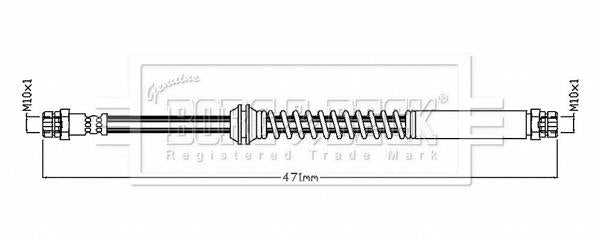 Borg & Beck, Borg & Beck Brake Hose  - BBH8862 fits Caddy IV 2015-