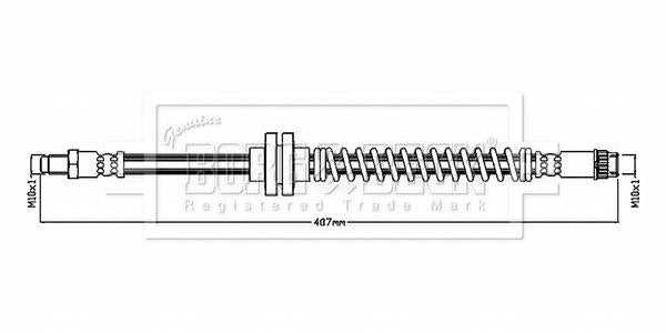 Borg & Beck, Borg & Beck Brake Hose  - BBH8869 fits Clio IV BH 2012-