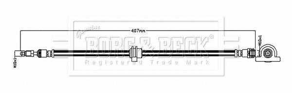 Borg & Beck, Borg & Beck Brake Hose  - BBH8893 fits F55,F56,F57 2014-