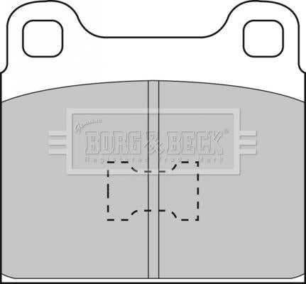 Borg & Beck, Borg & Beck Brake Pad Set - BBP1001 fits Audi 80 72-78