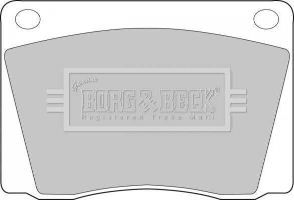 Borg & Beck, Borg & Beck Brake Pad Set - BBP1011 fits Jaguar (F)