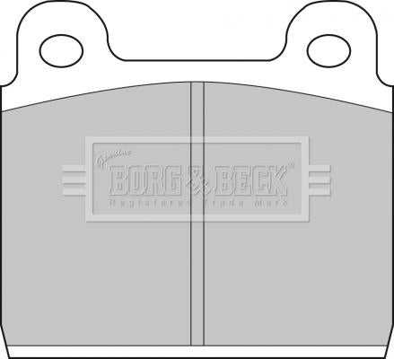 Borg & Beck, Borg & Beck Brake Pad Set - BBP1041 fits Porsche 911,VW T,Porter 73-79