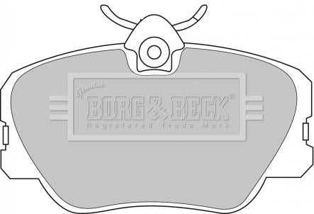 Borg & Beck, Borg & Beck Brake Pad Set - BBP1068 fits Mercedes Benz 190 (W201) 85-93