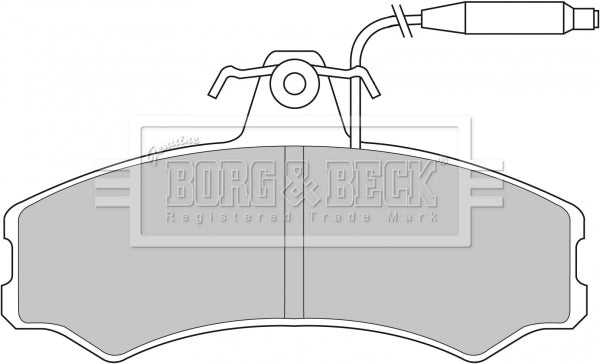 Borg & Beck, Borg & Beck Brake Pad Set - BBP1082 fits Talbot Express 10/82-12/85