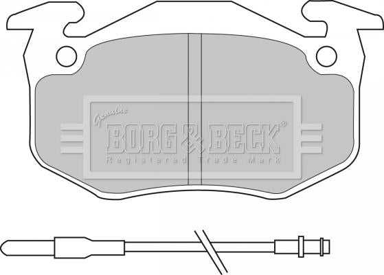 Borg & Beck, Borg & Beck Brake Pad Set - BBP1097 fits Renault (F)