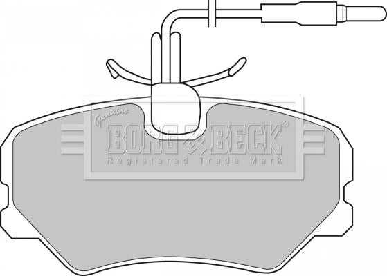 Borg & Beck, Borg & Beck Brake Pad Set - BBP1105 fits Peugeot 405 88-97