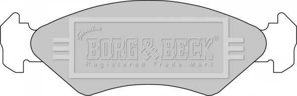 Borg & Beck, Borg & Beck Brake Pad Set - BBP1112 fits Ford Fiesta III/courier 89-