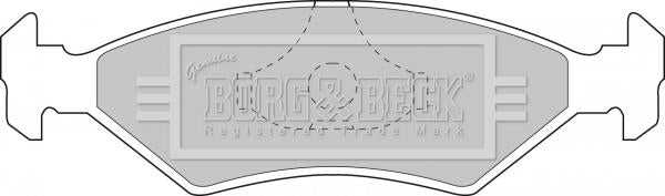 Borg & Beck, Borg & Beck Brake Pad Set - BBP1118 fits Morris Minor Disc Conversion