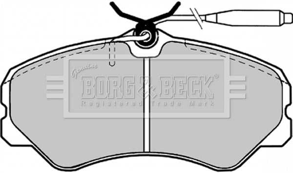 Borg & Beck, Borg & Beck Brake Pad Set - BBP1130 fits Citroen C25/Relay 87-94