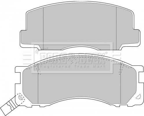 Borg & Beck, Borg & Beck Brake Pad Set - BBP1131 fits Toyota Previa 2/90-7/96