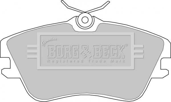 Borg & Beck, Borg & Beck Brake Pad Set - BBP1160 fits VW Caravelle/trans 91-