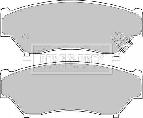 Borg & Beck, Borg & Beck Brake Pad Set - BBP1184 fits Suzuki Grand Vitara 01-05