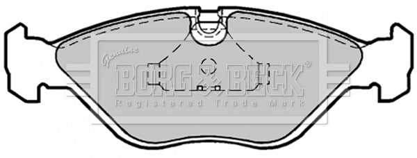 Borg & Beck, Borg & Beck Brake Pad Set - BBP1186 fits Saab 9000 10/87-12/98