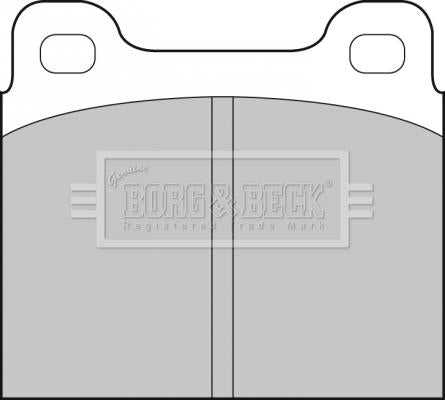 Borg & Beck, Borg & Beck Brake Pad Set - BBP1210 fits Alfa/Merc/Vaux/Volvo 77-98