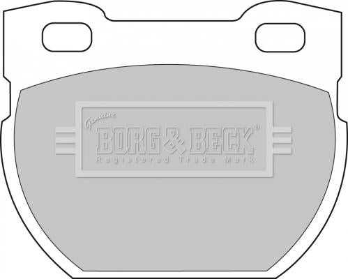 Borg & Beck, Borg & Beck Brake Pad Set - BBP1250 fits Land Rover Defender 110/130