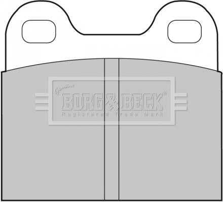 Borg & Beck, Borg & Beck Brake Pad Set - BBP1260 fits Alfa Spider 90-93