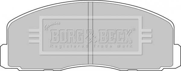 Borg & Beck, Borg & Beck Brake Pad Set - BBP1262 fits Mitsubishi Galant IV 87-92