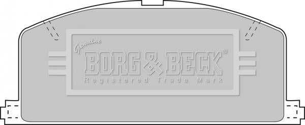 Borg & Beck, Borg & Beck Brake Pad Set - BBP1267 fits Toyota Corolla 87-92