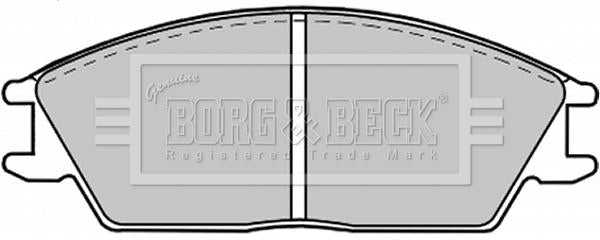 Borg & Beck, Borg & Beck Brake Pad Set - BBP1268 fits Hyundai Lantra 1.5i (KF) 93-95