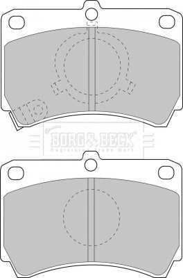 Borg & Beck, Borg & Beck Brake Pad Set - BBP1269 fits Mazda 323 (BF) 85-94