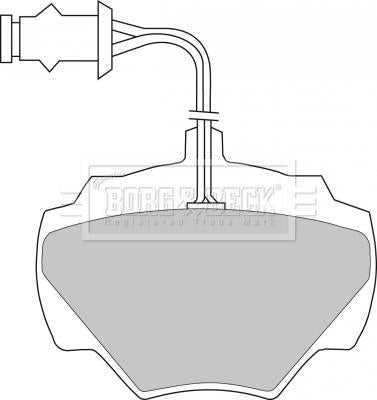 Borg & Beck, Borg & Beck Brake Pad Set - BBP1279 fits Land Rover Disco/Range Rover