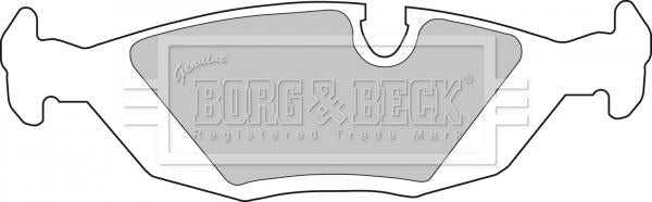 Borg & Beck, Borg & Beck Brake Pad Set - BBP1284 fits Saab 900 Volvo 440/460 88-