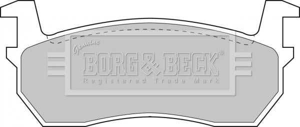 Borg & Beck, Borg & Beck Brake Pad Set - BBP1309 fits Nissan Micra 82-85