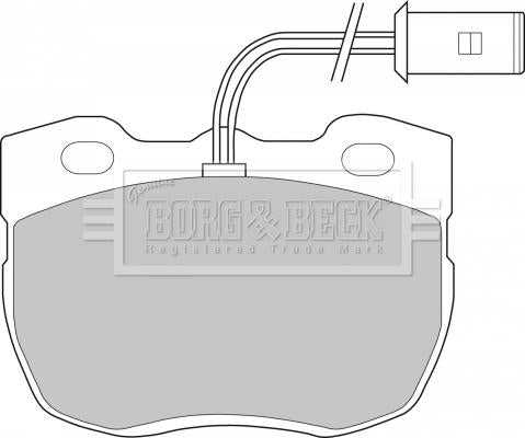 Borg & Beck, Borg & Beck Brake Pad Set - BBP1327 fits Land Rover Discovery 89-10/98