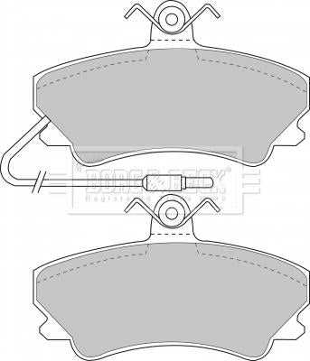 Borg & Beck, Borg & Beck Brake Pad Set - BBP1338 fits Renault Espace II 91-