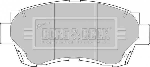 Borg & Beck, Borg & Beck Brake Pad Set - BBP1377 fits Lexus LS 89-94