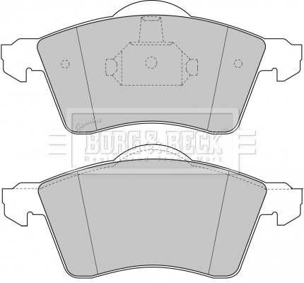 Borg & Beck, Borg & Beck Brake Pad Set - BBP1384 fits VW Caravelle (T4) 94-98