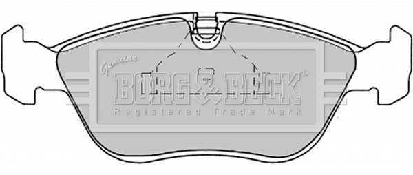 Borg & Beck, Borg & Beck Brake Pad Set - BBP1390 fits VolvoC/S/V 70 96-