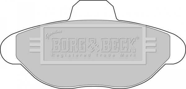 Borg & Beck, Borg & Beck Brake Pad Set - BBP1391 fits Fiat Cinque/Seicen 93-