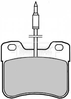 Borg & Beck, Borg & Beck Brake Pad Set - BBP1402 fits Peugeot 106 91-03