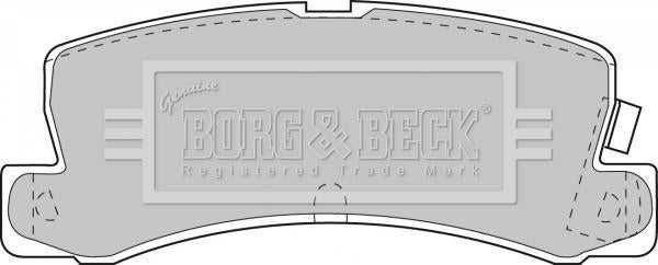 Borg & Beck, Borg & Beck Brake Pad Set - BBP1405 fits Toyota (R) R90 approved