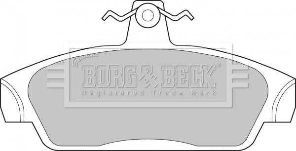 Borg & Beck, Borg & Beck Brake Pad Set - BBP1411 fits Rover MG Mini/Metro