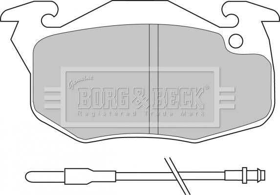 Borg & Beck, Borg & Beck Brake Pad Set - BBP1414 fits Cit AX/ZX Peu 106/306 87-03