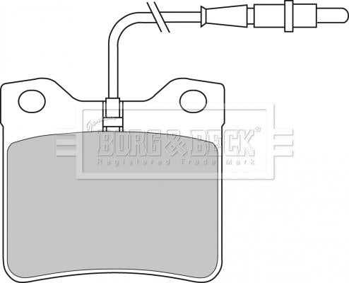 Borg & Beck, Borg & Beck Brake Pad Set - BBP1421 fits Peugeot 405 96-/605 90-