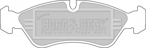 Borg & Beck, Borg & Beck Brake Pad Set - BBP1423 fits Daewoo esp/Vaux Astra/Vectra