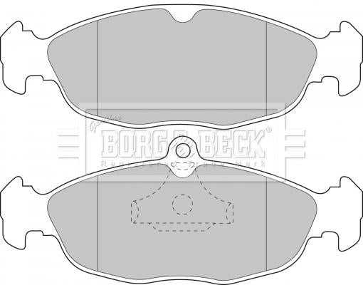 Borg & Beck, Borg & Beck Brake Pad Set - BBP1424 fits Vauxhall Opel (F) R90 appr.