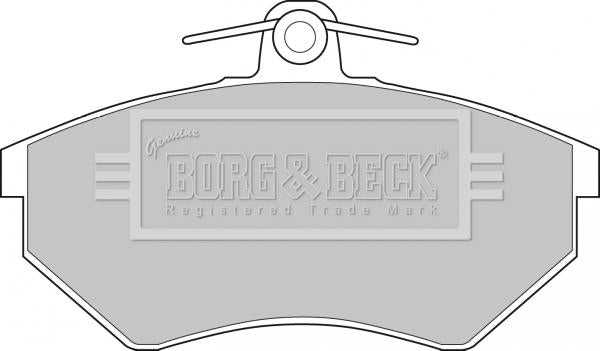 Borg & Beck, Borg & Beck Brake Pad Set - BBP1427 fits Seat (F) R90 approved