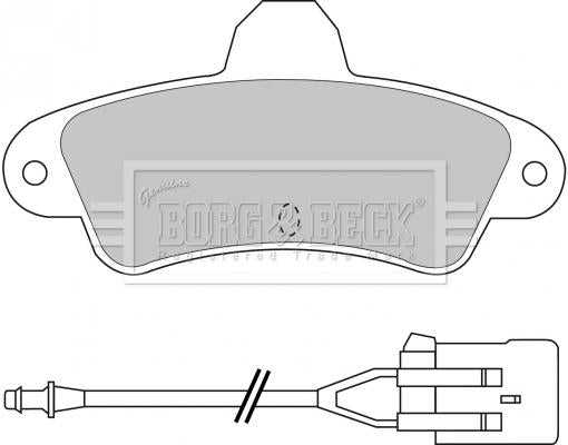 Borg & Beck, Borg & Beck Brake Pad Set - BBP1437 fits Ford Cougar/Mondeo I/II 93-