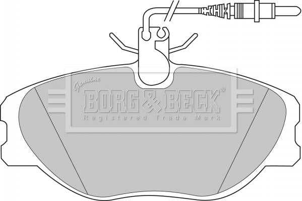 Borg & Beck, Borg & Beck Brake Pad Set - BBP1438 fits Cit desp/Fiat Scudo/Peu expert