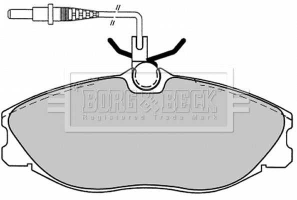 Borg & Beck, Borg & Beck Brake Pad Set - BBP1443 fits Peugeot 406 96-04