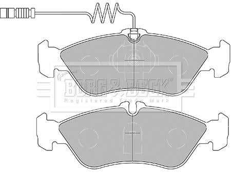 Borg & Beck, Borg & Beck Brake Pad Set - BBP1445 fits Mercs Sprinter/VW LT 95-