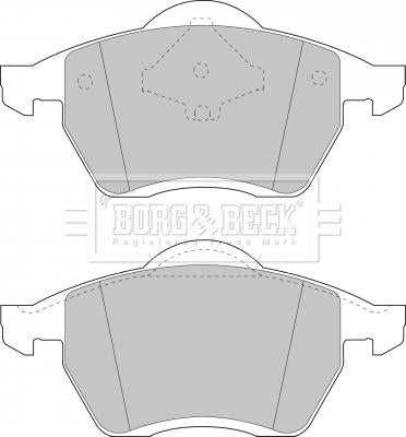 Borg & Beck, Borg & Beck Brake Pad Set - BBP1446 fits Seat/Audi/VW/Ford 94-