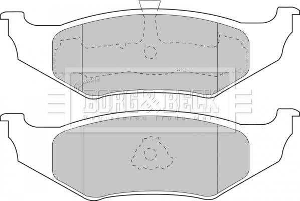 Borg & Beck, Borg & Beck Brake Pad Set - BBP1450 fits Chrysler USA (R) R90 approved